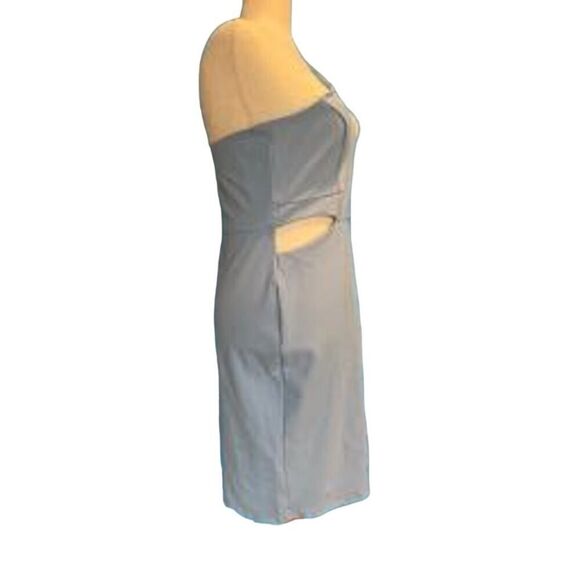 Made in the USA NWT CHLOE KRISTYN Dress CutOut Stretch Knit Blue Adj Strap XL - Picture 3 of 9